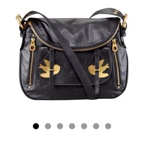 MARC JACOBS | Natasha Cross Body w/ gold trim + birds